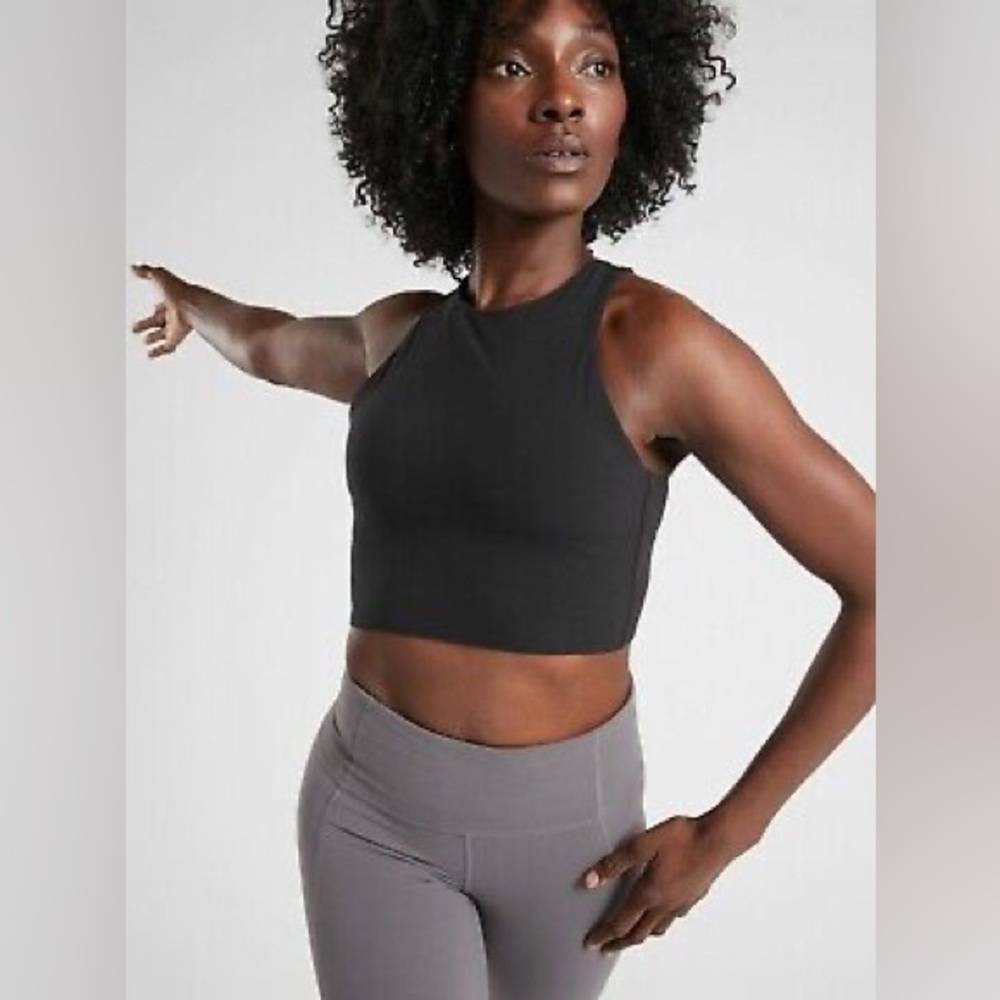 Athleta Conscious Crop Top Black